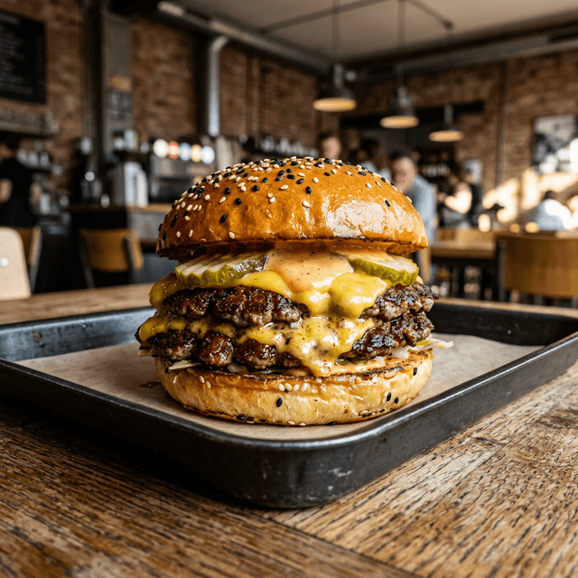The Early Stack — Signature breakfast burger